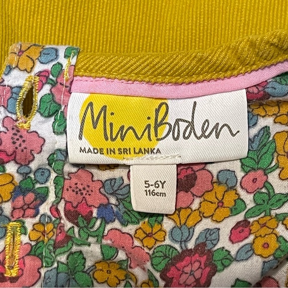 Mini Boden Mustard Yellow Corduroy Dress 5/6years - Picture 15 of 16